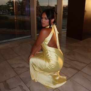 Etta maxi dress lemon